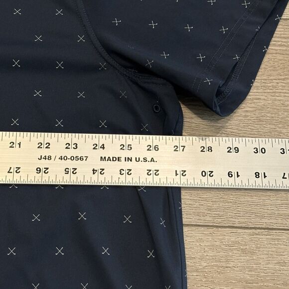 Nike Dri fit Golf Polo Shirt Mens XXL AOP Blue Golf Club Pattern Performance - Picture 6 of 8